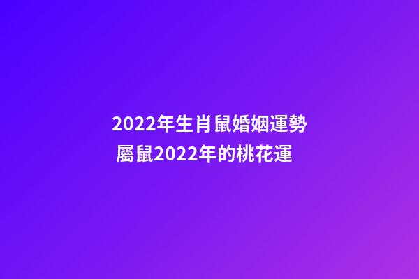 2022年生肖鼠婚姻運勢 屬鼠2022年的桃花運-第1張-觀點-玄機派